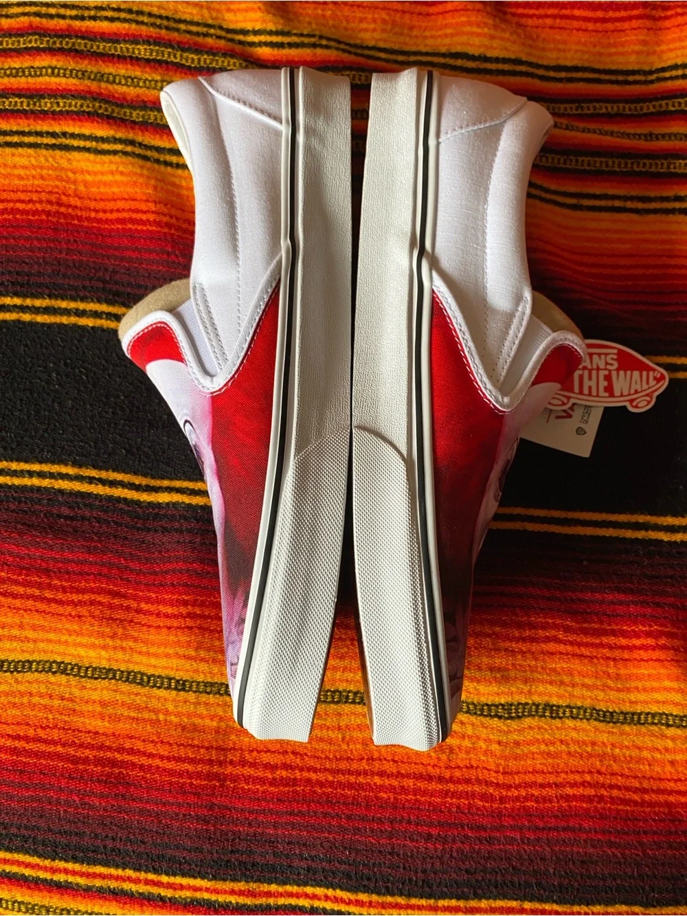 Vans IT Pennywise White & Red Slip-On 'House of Terror' Graphic Slip-On